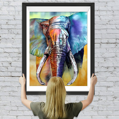 Farbiger Elefant Diamond Painting