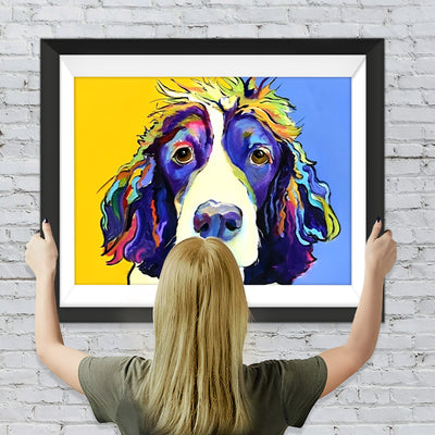 Farbiger Hund Diamond Painting