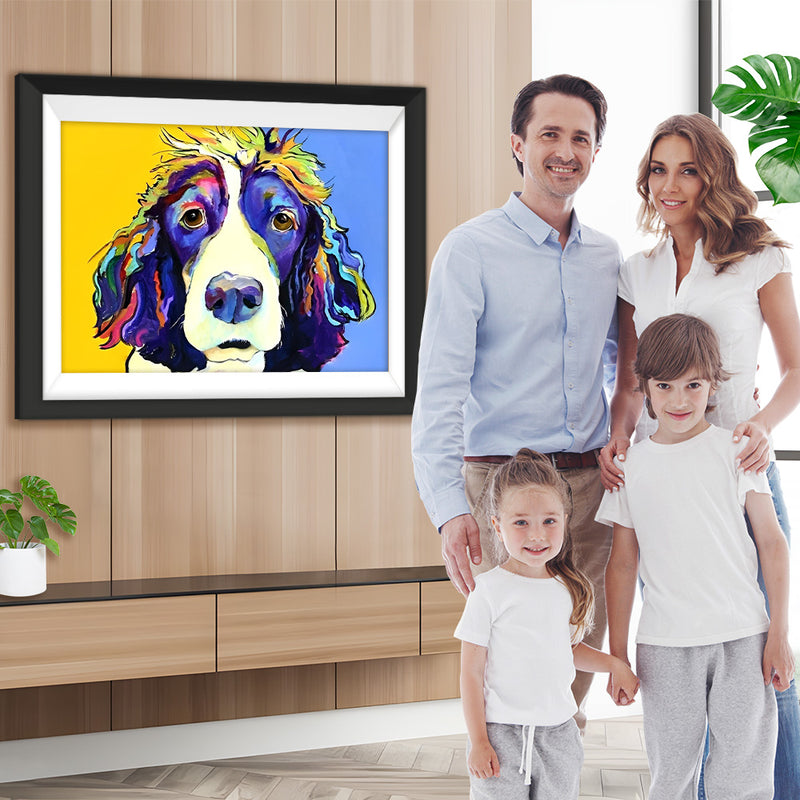 Farbiger Hund Diamond Painting