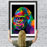 Farbiger Schimpanse Diamond Painting