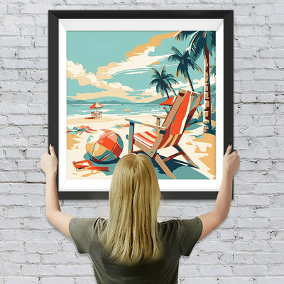 Feriensessel am Meer Diamond Painting