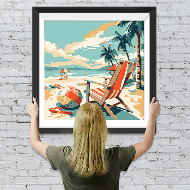 Feriensessel am Meer Diamond Painting