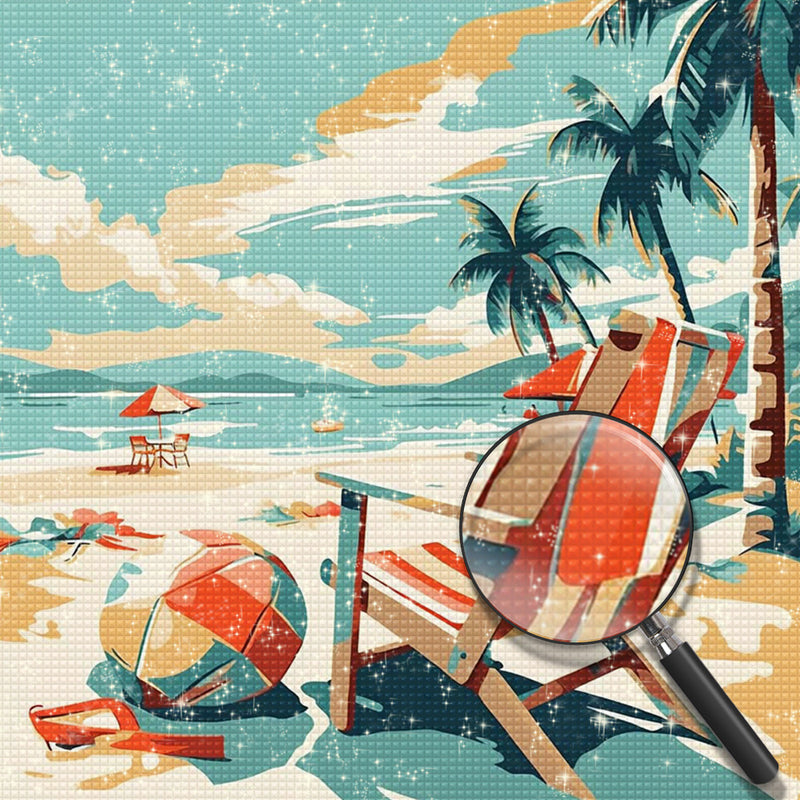 Feriensessel am Meer Diamond Painting