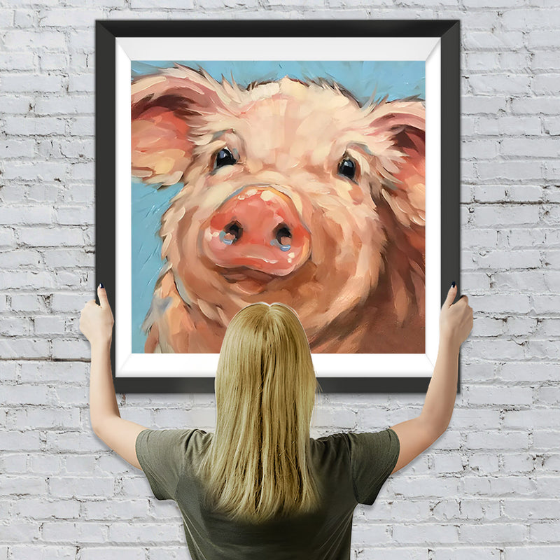 Fettes Schwein Diamond Painting