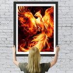 Feuerphönix im Dunkeln Diamond Painting