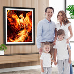 Feuerphönix im Dunkeln Diamond Painting