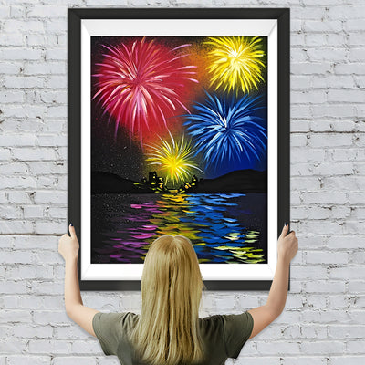 Feuerwerk Meer Diamond Painting