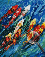 Fische in blauem Wasser Diamond Painting