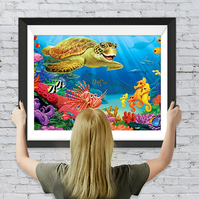 Fische und Schildkröte Diamond Painting