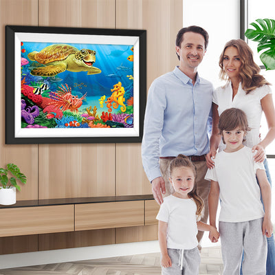 Fische und Schildkröte Diamond Painting