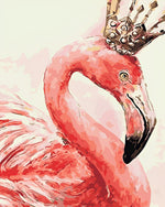 Flamingo mit Krone Diamond Painting