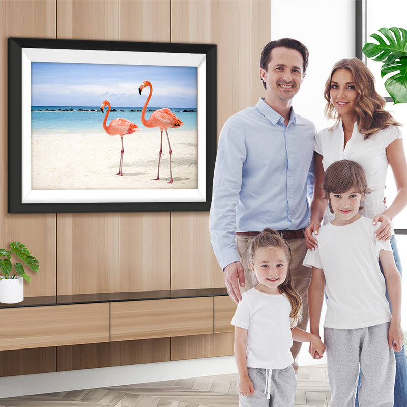 Flamingos am Strand Diamond Painting