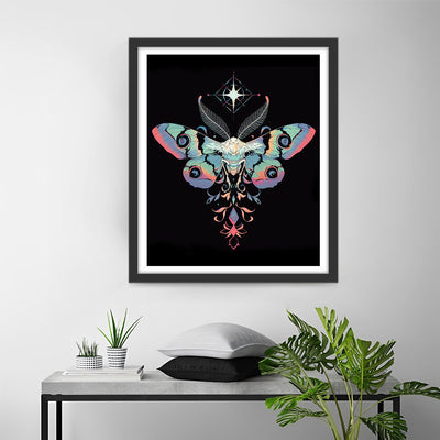 Fliegende Motte und ein Stern Diamond Painting
