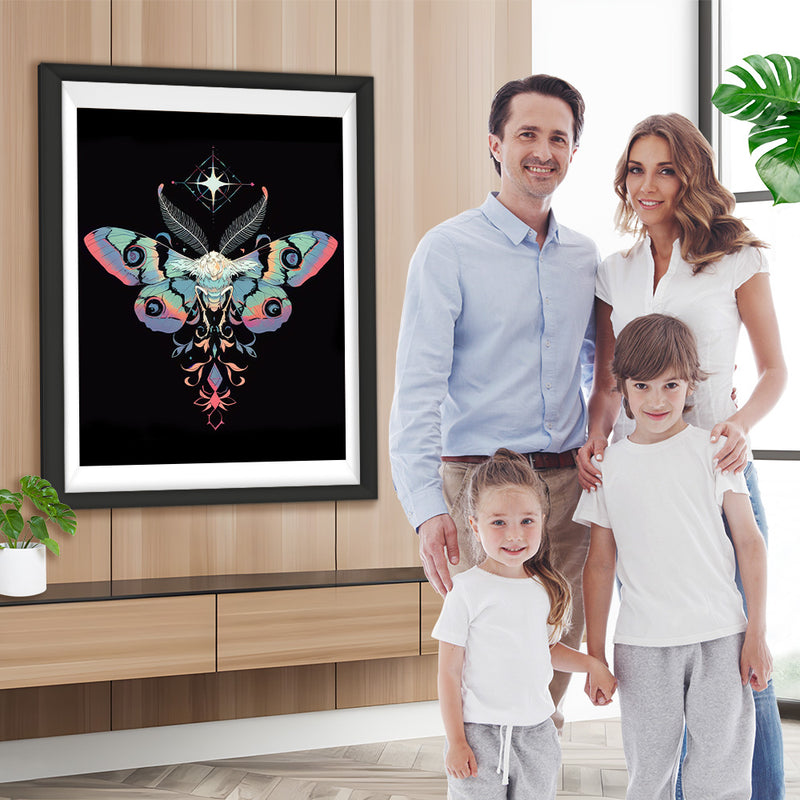 Fliegende Motte und ein Stern Diamond Painting