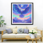 Fliegender Adler und Berg Diamond Painting