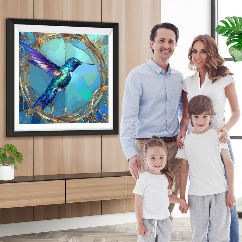 Fliegender Blauer Vogel Diamond Painting