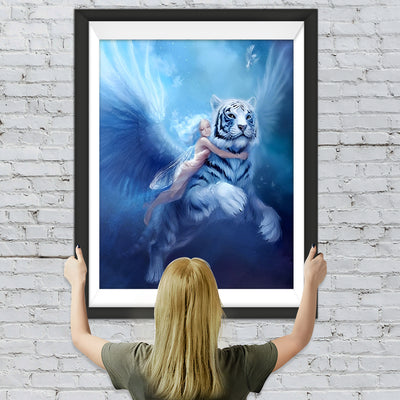 Fliegender Tiger und Elfe Diamond Painting