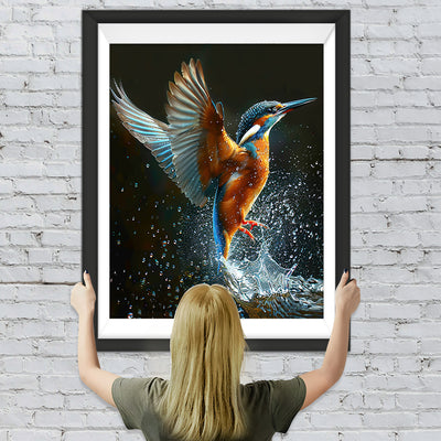 Fliegender Vogel und Wasser Diamond Painting