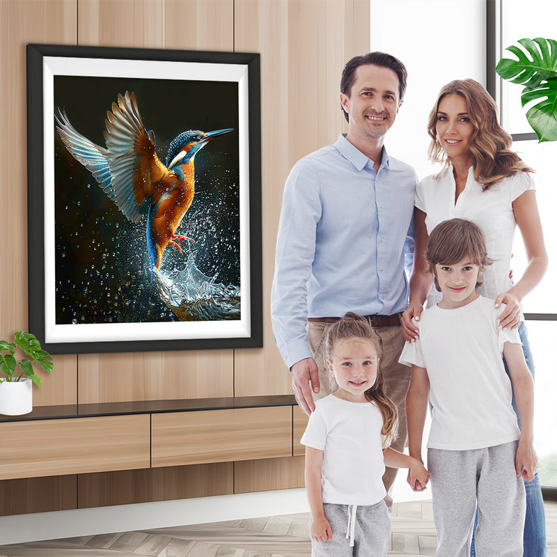 Fliegender Vogel und Wasser Diamond Painting