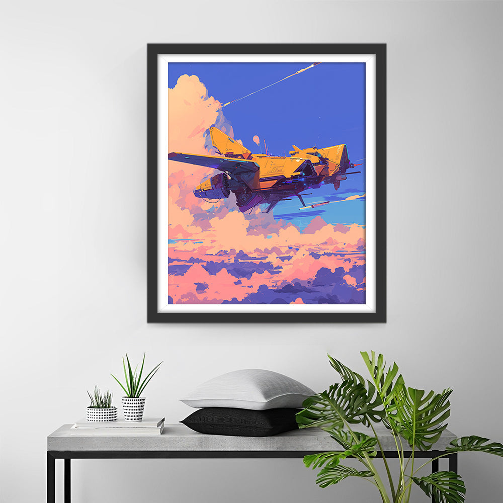 Flugzeug Diamond Painting