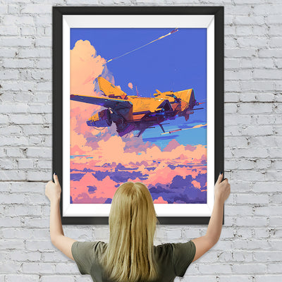 Flugzeug Diamond Painting