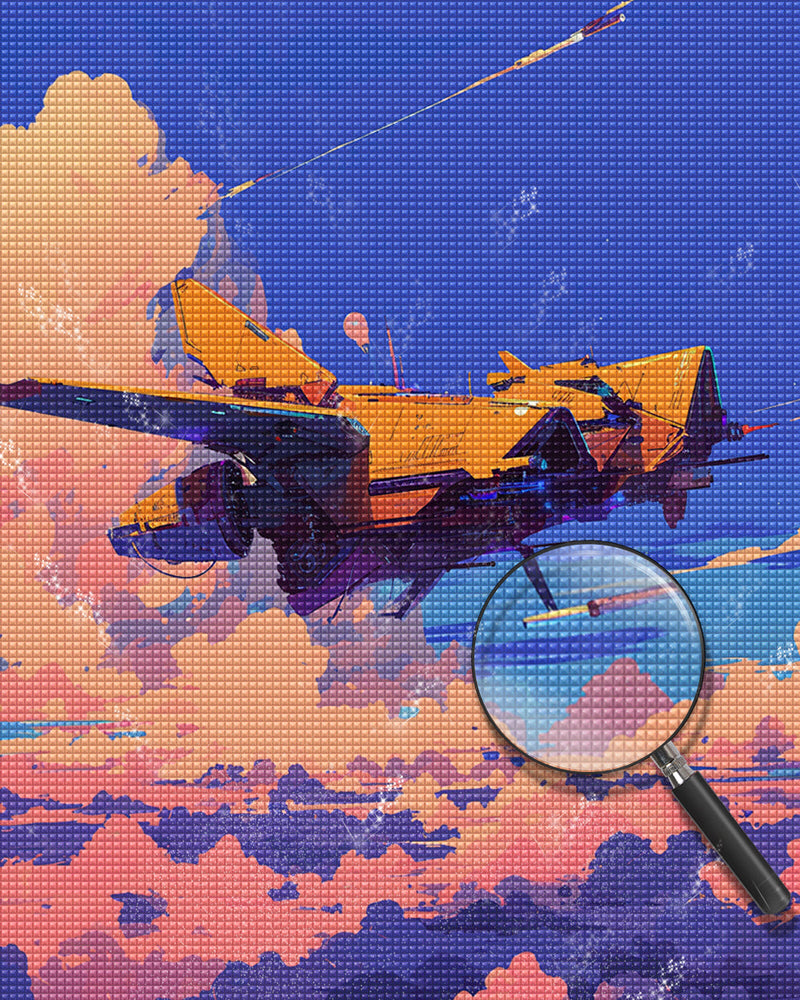 Flugzeug Diamond Painting