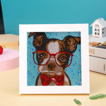 Französische Bulldogge Mini-Kristallpünktchen Diamond Painting