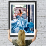 Frau und Geige Diamond Painting