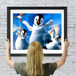 Fröhliche Pinguine Diamond Painting