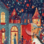 Fröhliche Weihnachten Cartoon-Charaktere Diamond Painting