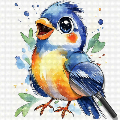 Fröhlicher Singvogel Diamond Painting