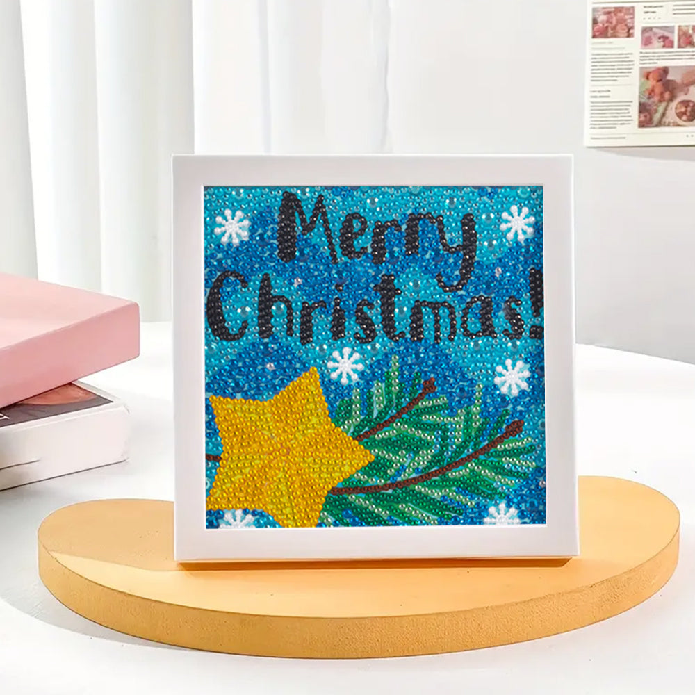 Frohe Weihnachten Mini-Kristallpünktchen Diamond Painting