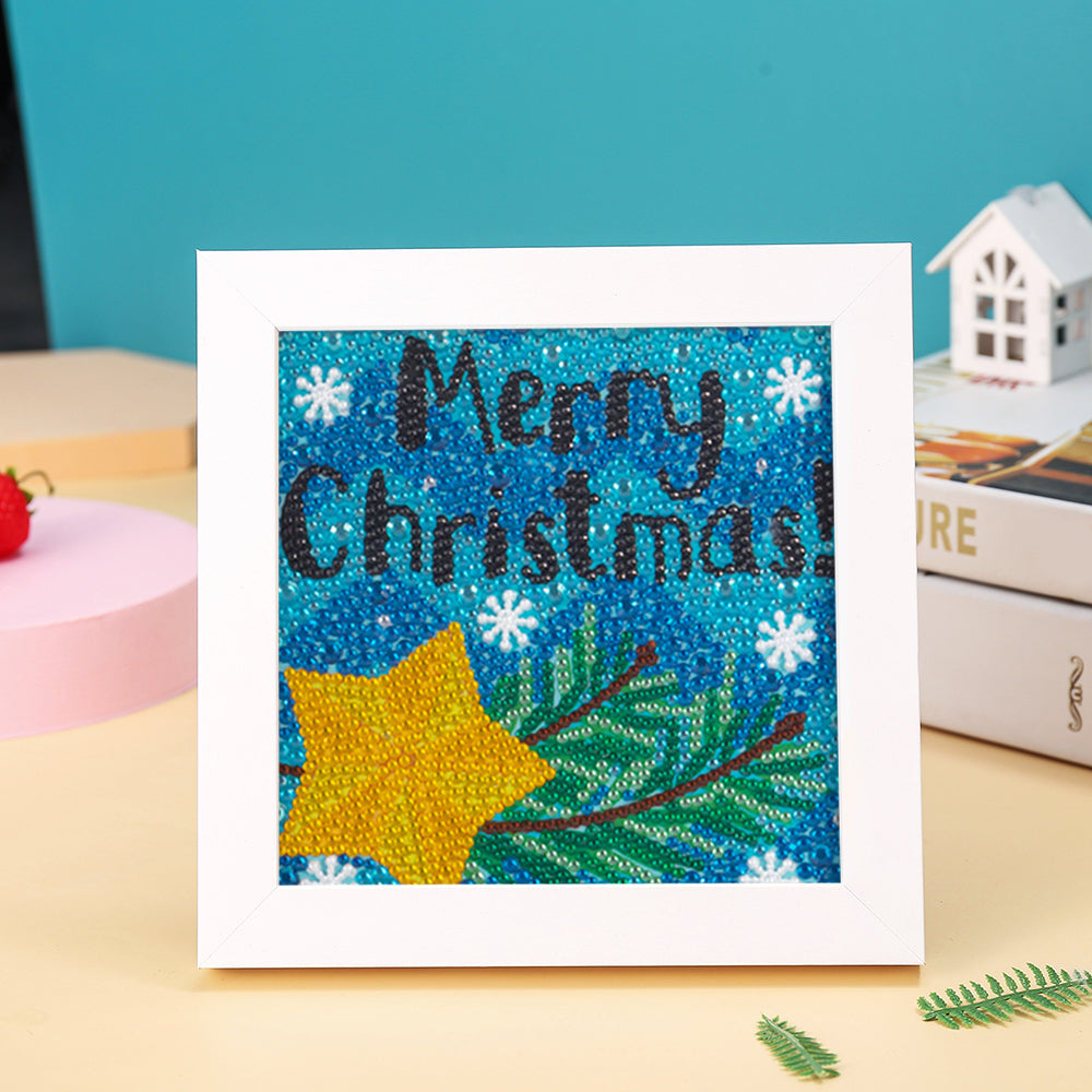 Frohe Weihnachten Mini-Kristallpünktchen Diamond Painting