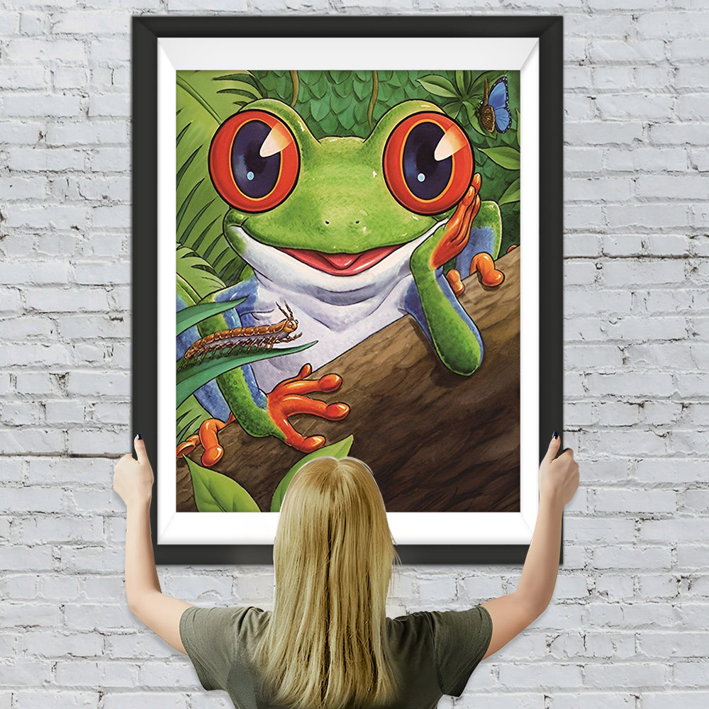 Frosch im tropischen Regenwald Diamond Painting
