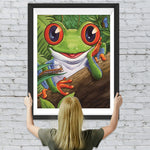 Frosch im tropischen Regenwald Diamond Painting
