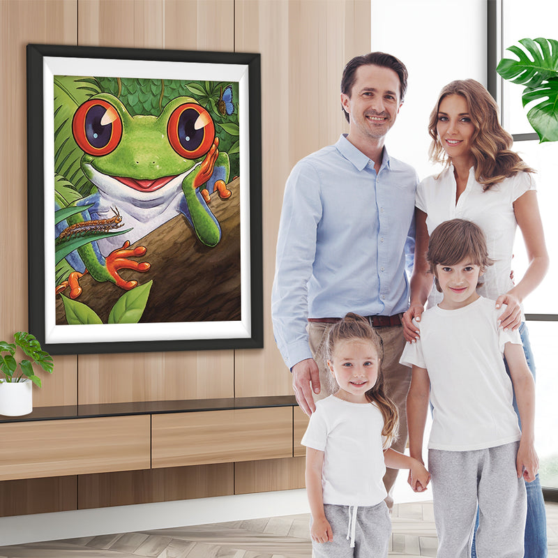 Frosch im tropischen Regenwald Diamond Painting