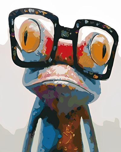 Frosch mit Brille Diamond Painting
