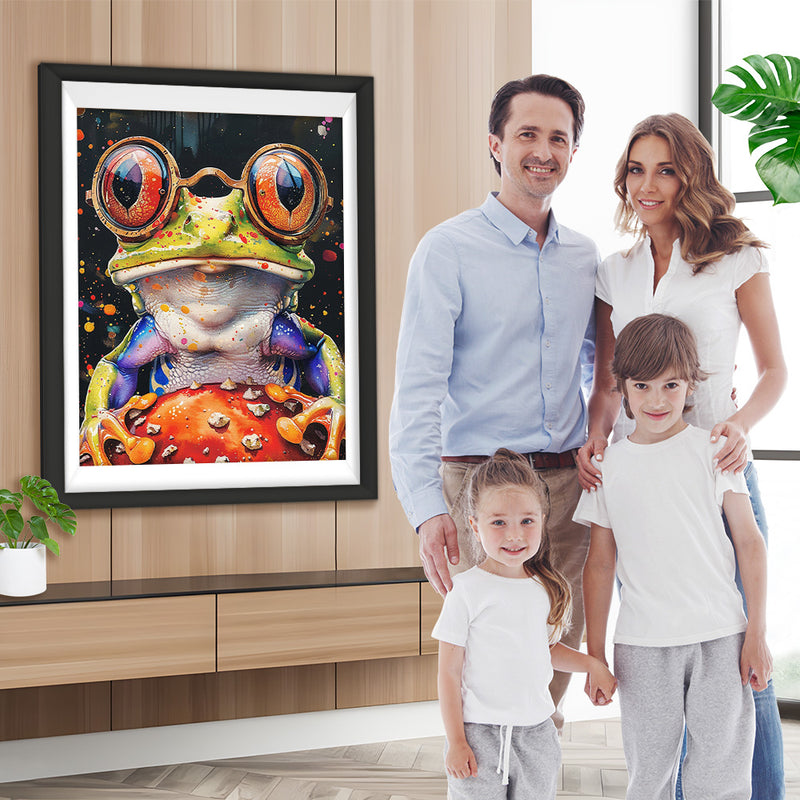 Frosch mit großen roten Augen Diamond Painting