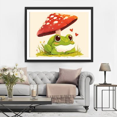 Frosch und Pilz Diamond Painting