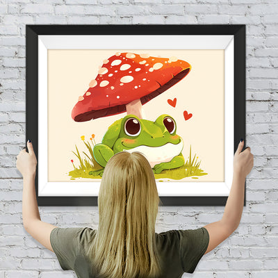 Frosch und Pilz Diamond Painting