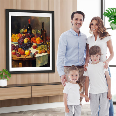 Früchte und Wein Diamond Painting