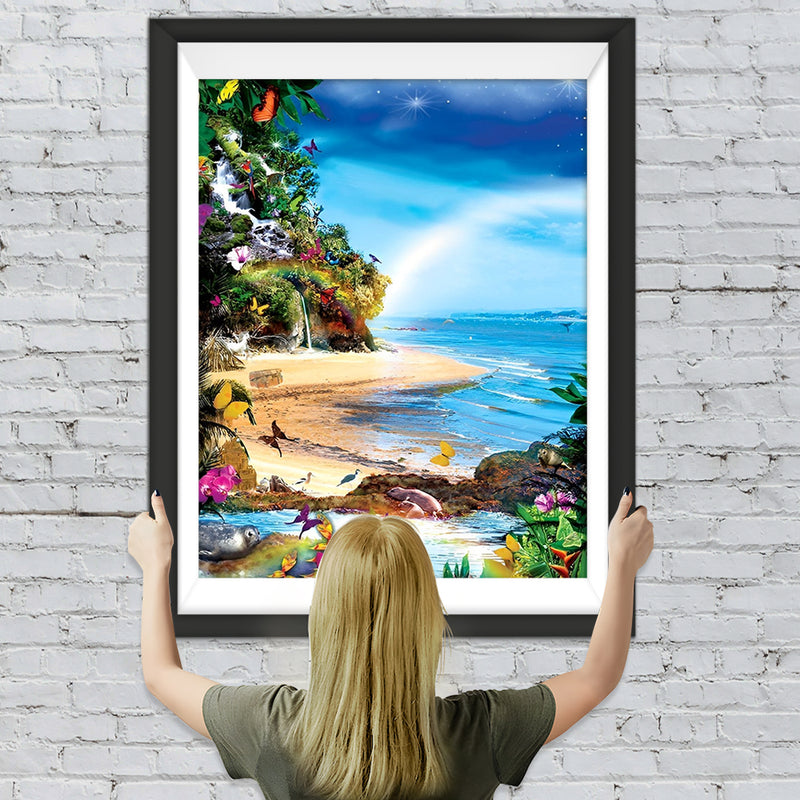 Frühlingslandschaft am Meer Diamond Painting