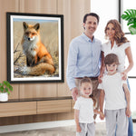 Fuchs auf Herbstgrasland Diamond Painting