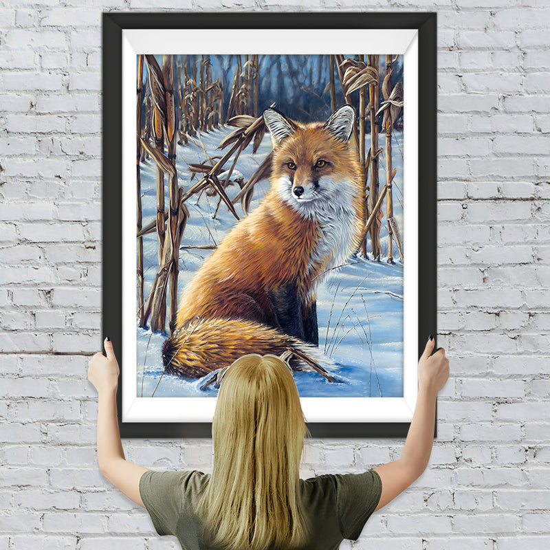 Fuchs im Schnee Diamond Painting