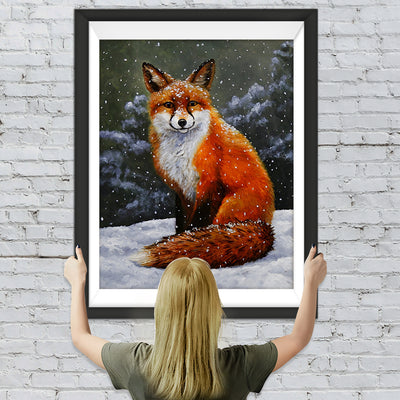 Fuchs im Schnee Diamond Painting