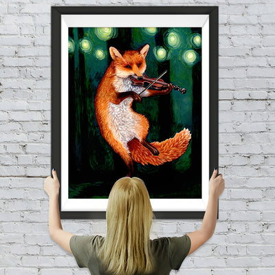 Fuchs mit Geige Diamond Painting