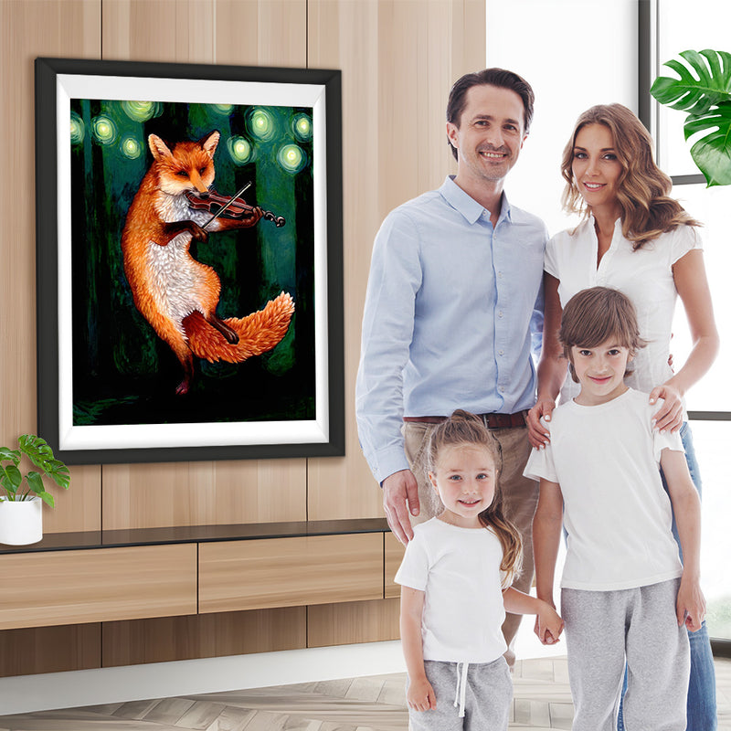 Fuchs mit Geige Diamond Painting