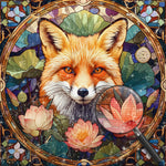 Fuchs und Lotus Diamond Painting
