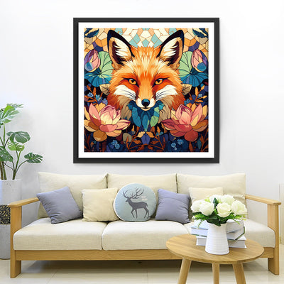 Fuchs und Lotus Diamond Painting