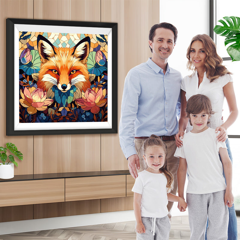 Fuchs und Lotus Diamond Painting